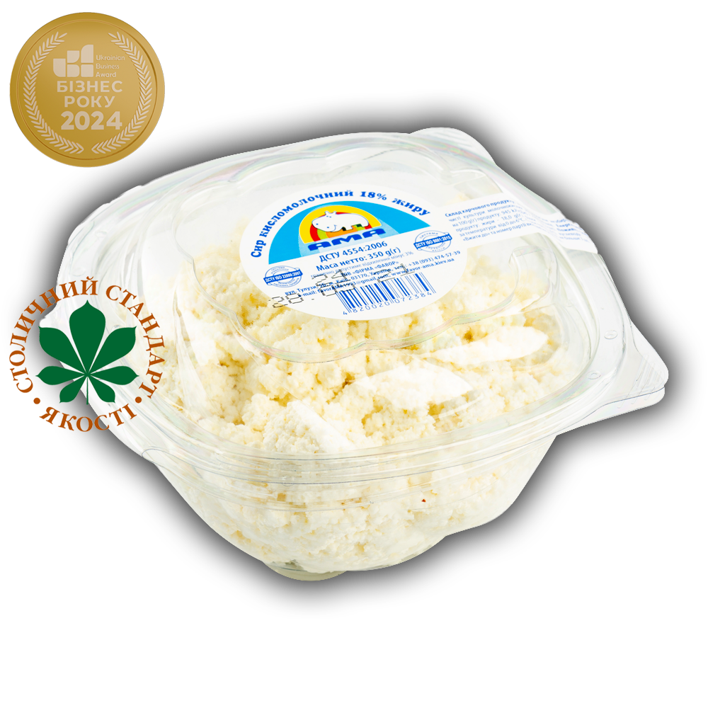 Сир кисломолочний АМА 18% (350 г)