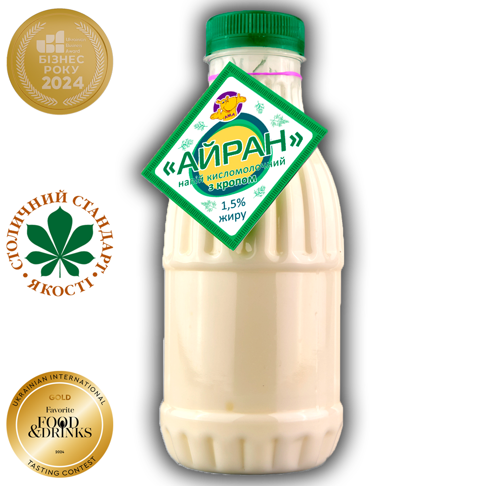Айран АМА з кропом 1,5% жиру (0,500)